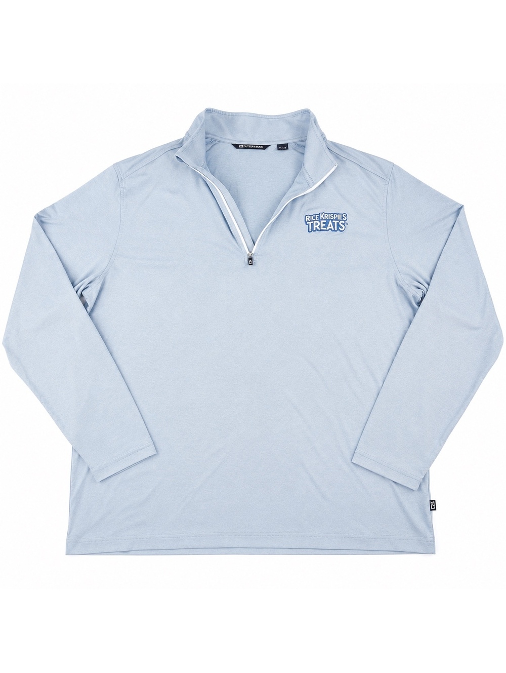 Cutter & Buck XL Light Blue Rice Krispies Treats Half-Zip Pullover